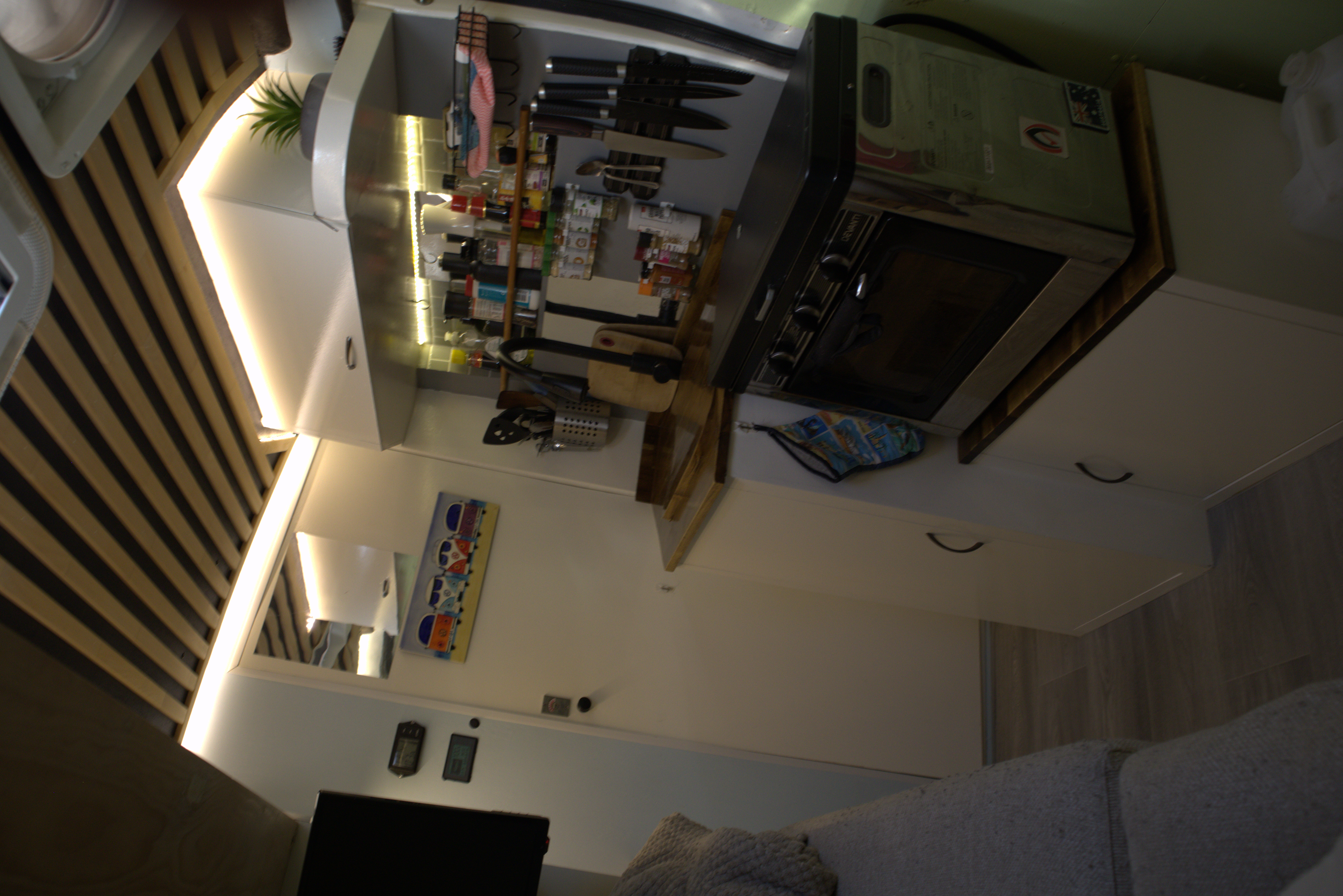 Van kitchen and oven