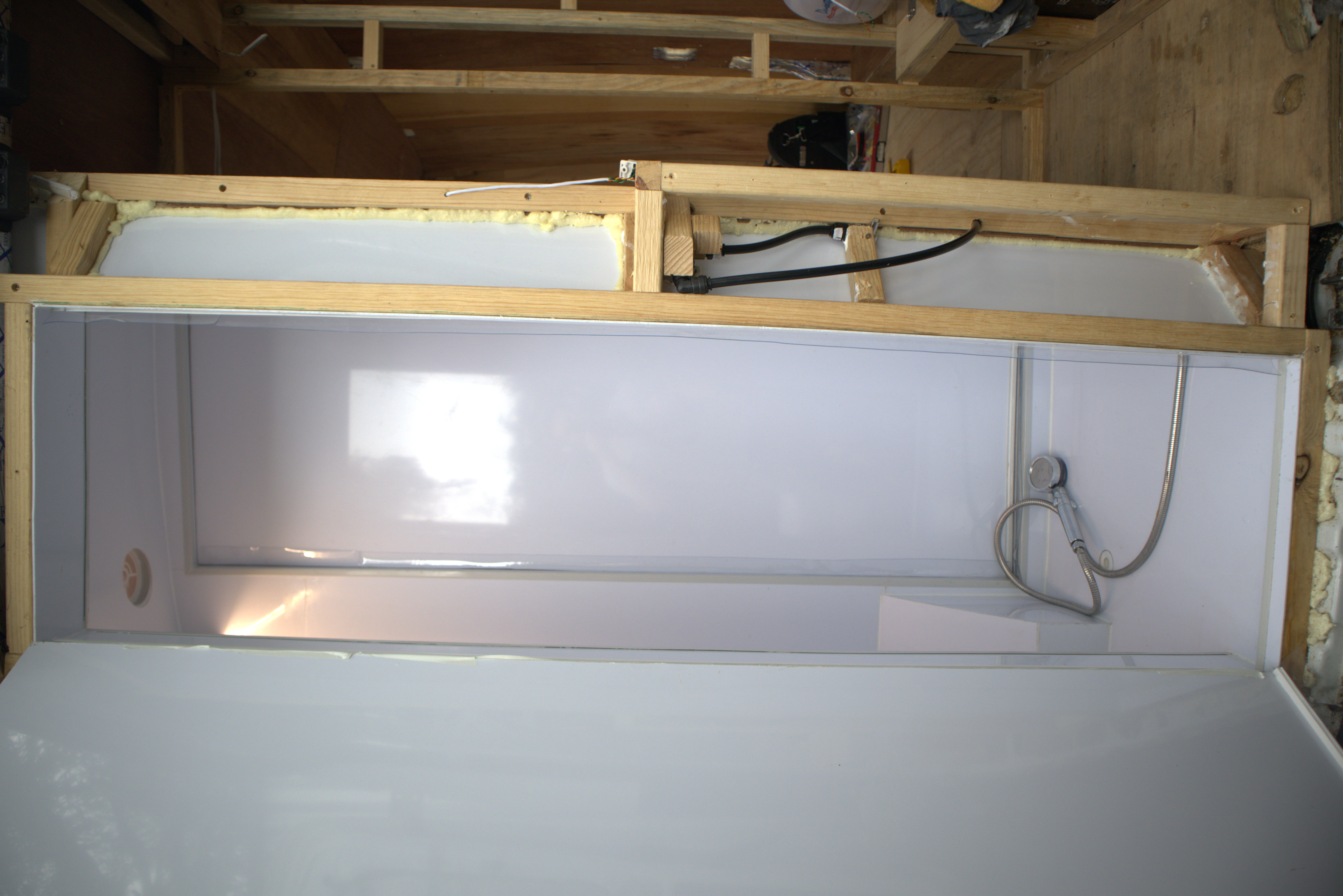 Van shower build
