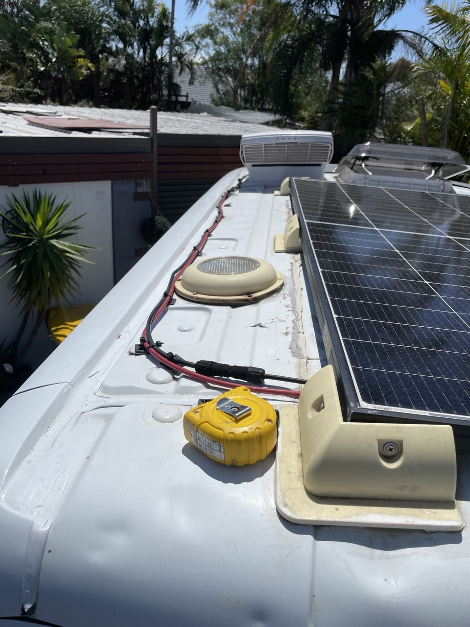 Second build — rigid solar panels on van roof